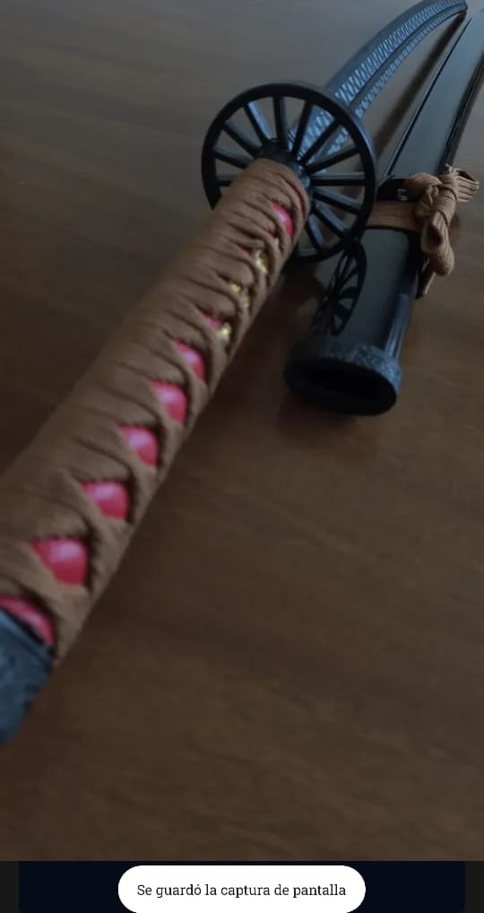 Detalle de la tsuba calada